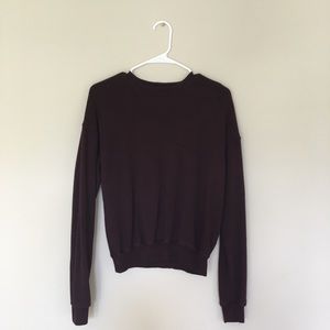 Pacsun Maroon Cropped Sweater